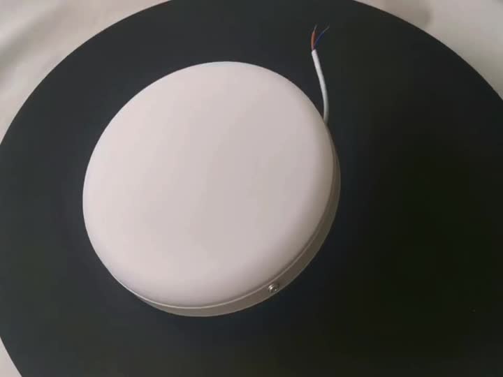 Panneau de fer LED Surface ronde légère montée