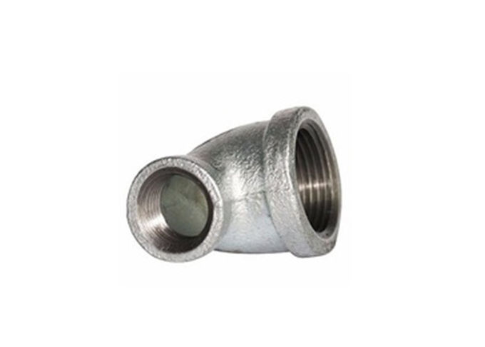 Hot / Cold Dipped Galvanized Oil Pipe Fittings Male Female Elbow 90 Degree NPT Thread