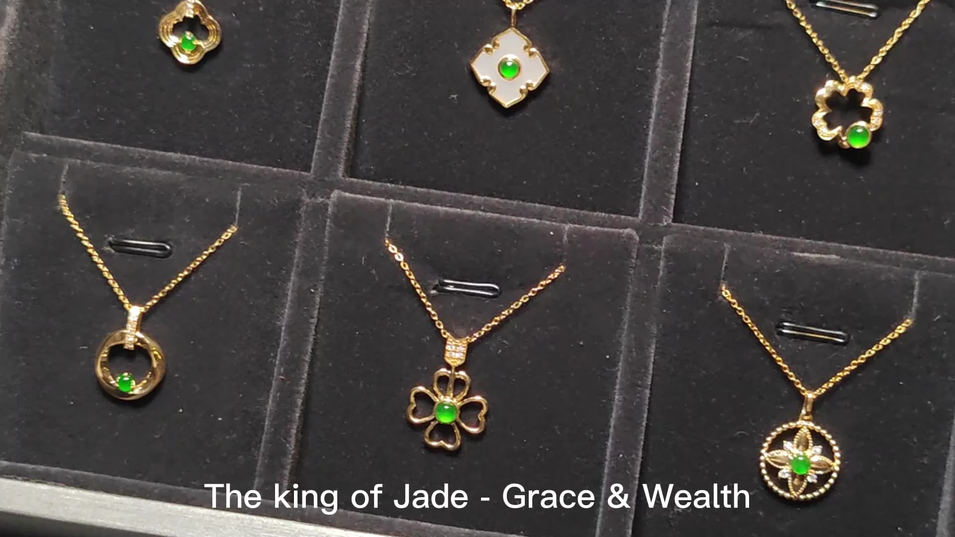 OEM ODM Vogue de alta qualidade Jadeita natural jade 18k Amarelo ouro verde puro cor gelada jadeita pingente encantamento