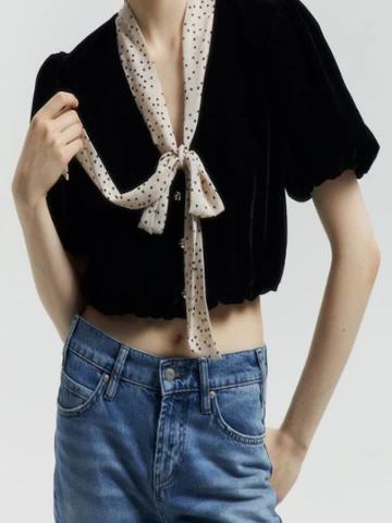 100% Viscose Bow Tie Short Sleeved