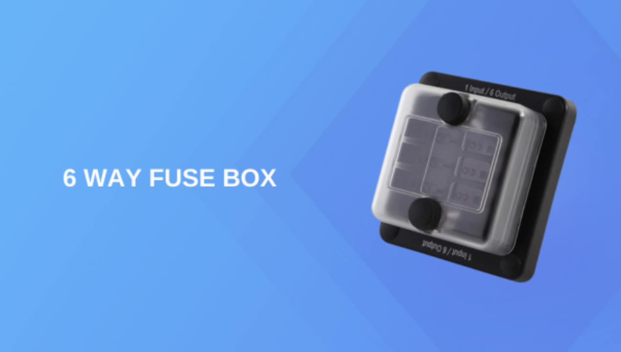 Caja de soporte de bloque de fusible de 12 V de 12 V de 12 V de 12 V con indicador LED Tuber de protección Cubierta de protección1