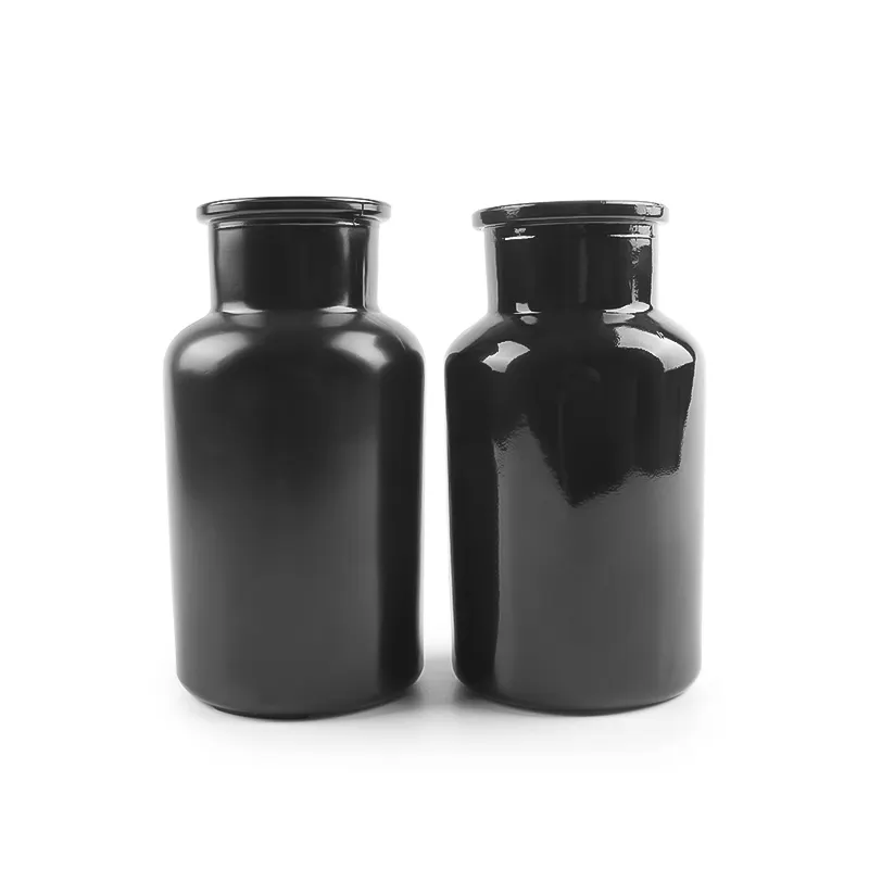 Garrafa de reagente de vidro preto de 250 ml