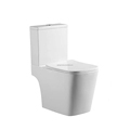 European Style Square Two Piece Toilets with 4 Inch Outlet P-Trap for Central Asian Countries1