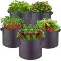 Hot Sale 1 3 5 7 10 20 30 50 100 2005 Galão Bolsas de cultivo Potes de tecido não-fins de tecido com alças duráveis1