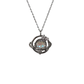S925 Silver Moonstone Dreamy AB Color White Zirconium Planet Necklace1