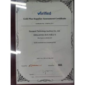 Gold Plus Supplier Assessment Certificate 