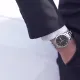 Orologio di marca OLEVS per uomo sportivo in pelle casual orologio al quarzo calendario minimalista lusso coppia orologi per marito moglie amante