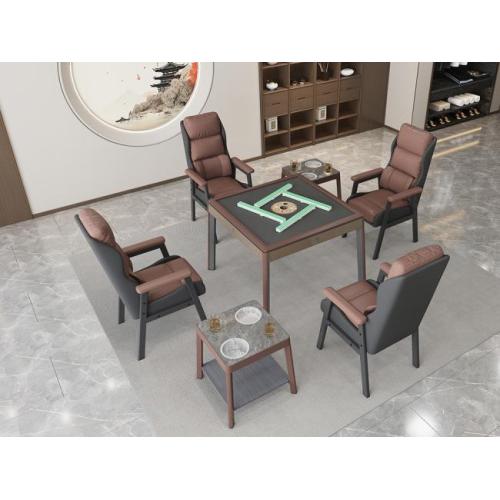طاولة Mahjong الأوتوماتيكية T660 - الكراميل البني التي كشفت عنها شركة Hangzhou Jinri Technology Co., Ltd.