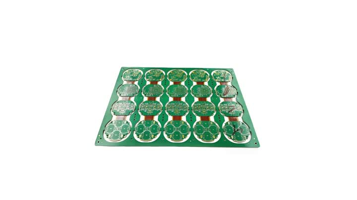 PCB semi rigid-flex (R-FPCB) con ciego a través de