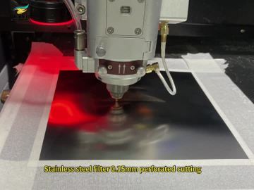 Stainless steel filter 0.15mm perforated cutting