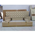 luxury king size modern italian leather bed designer furniture set upholstered luxury bed1
