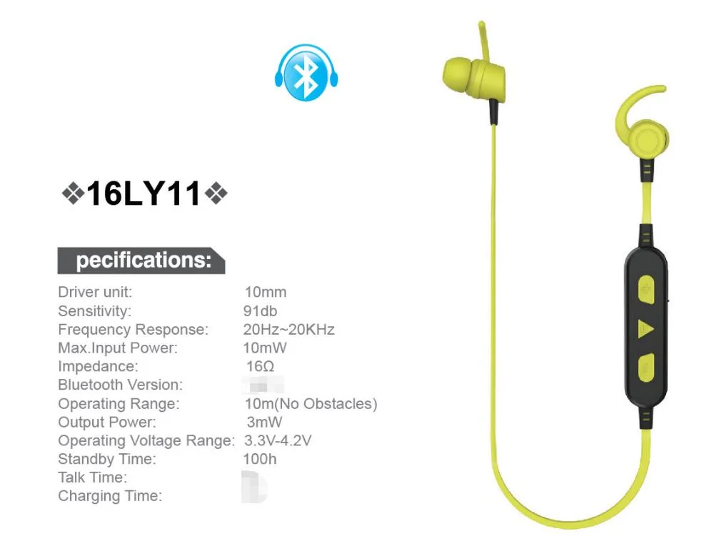 Bluetooth 5.0 Anti-Drop Sports Earphone with Ear Wings