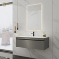 GODI 40 Inch Floating Wall Mount Bathroom Vanity Cabinet with 1 Sink and 2 Drawers1