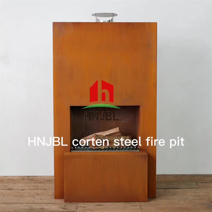 Corten steel fire pit