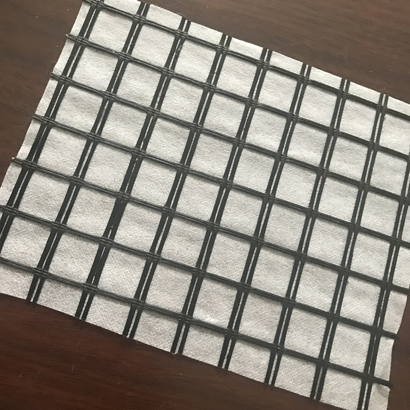 Fiberglass Geogrid Composite With Nonwoven Fabric