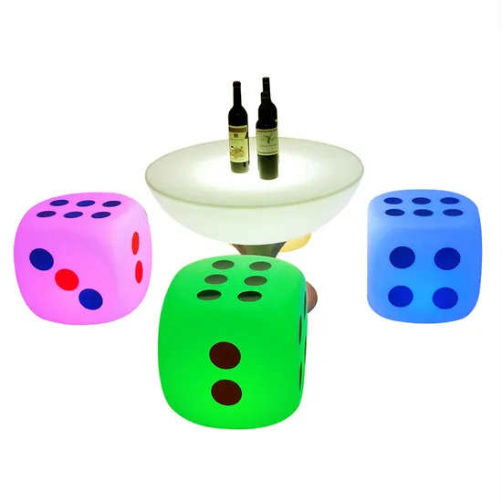 Luz noturna de cubo led à prova d&#39;água colorido para eventos1