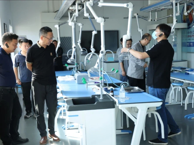 People Visiting a Modern Laboratory