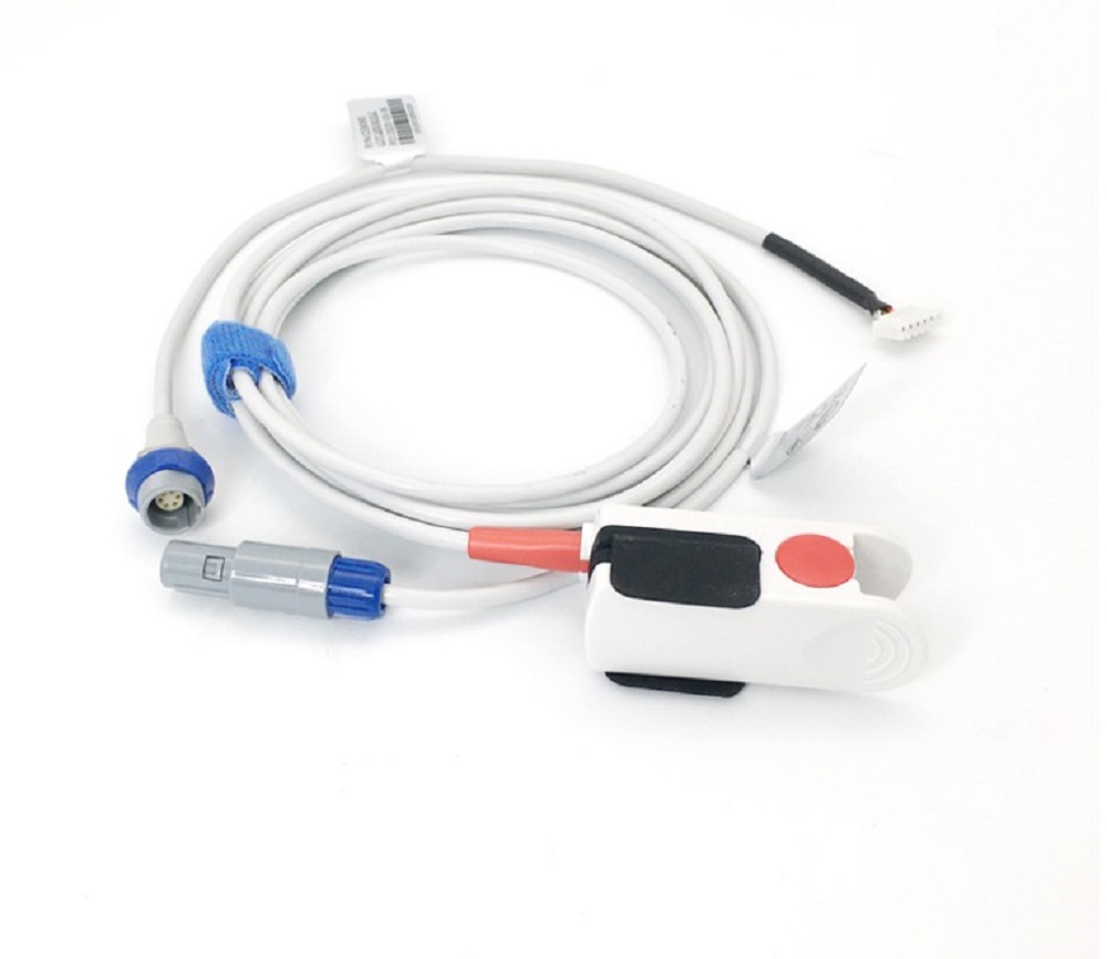 Conjuntos de cables médicos sondeo de pulso sensor para el dedo adulto SPO2 Sensor de sensor Cable