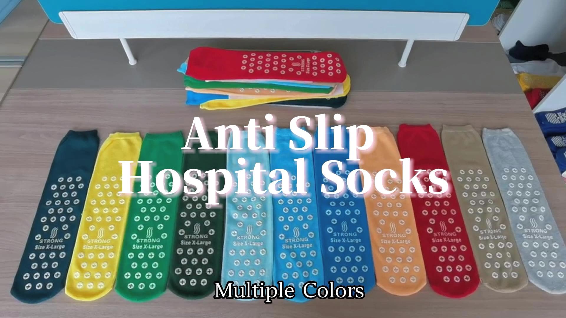 Wholesale Colorful Rubber based Non-slip diabetic Slipper socks manufacturer anti slip sock1