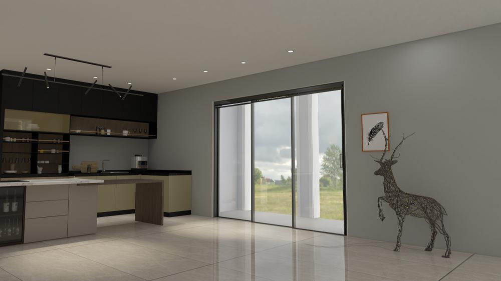 kitchen door/study door