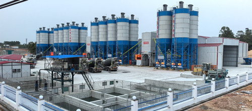 FYG HZS180D modular mixing plants support  the construction of the Hepu-Zhanjiang  high speed railway
