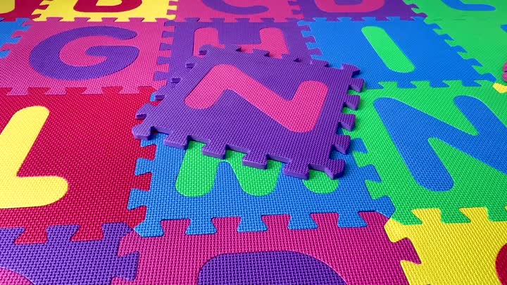 Tapis de puzzle de numéro de bébé