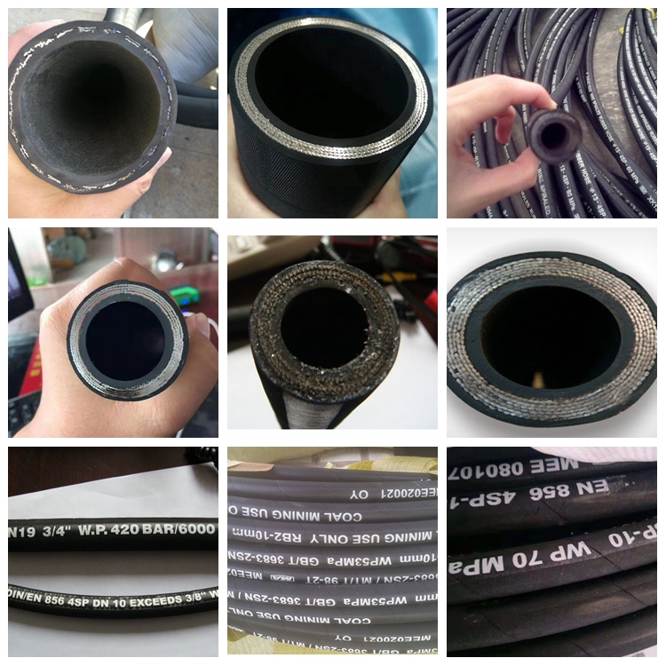 SAE 100 R15 R15 R16 R17 Gran diámetro Tubo de tambor de aceite Descarga de goma hidráulica