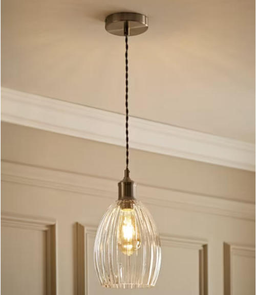 Customizable Single Strip Glass Pendant Lights for Versatile Indoor Lighting