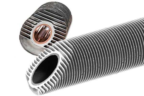 Extruded Finned Tube With High Penetration