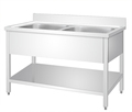 Industrial Style Double Bowl Kitchen Sink for Restaurants and Work Tables1