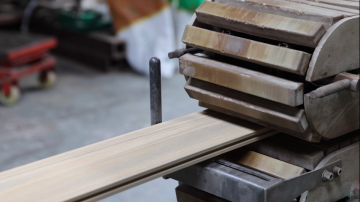 Zhongjin WPC Board Texture Calendering Process