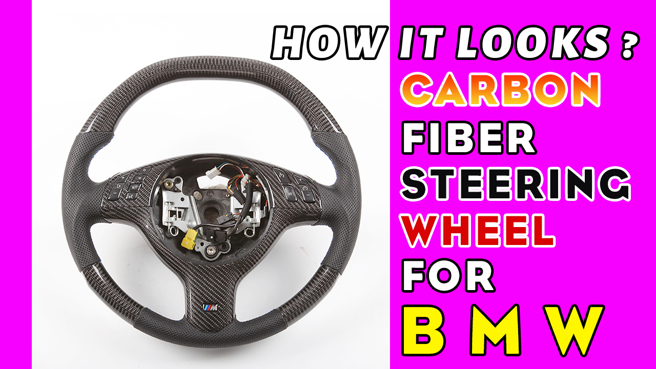 bmw e46 carbon fiber steering wheel 