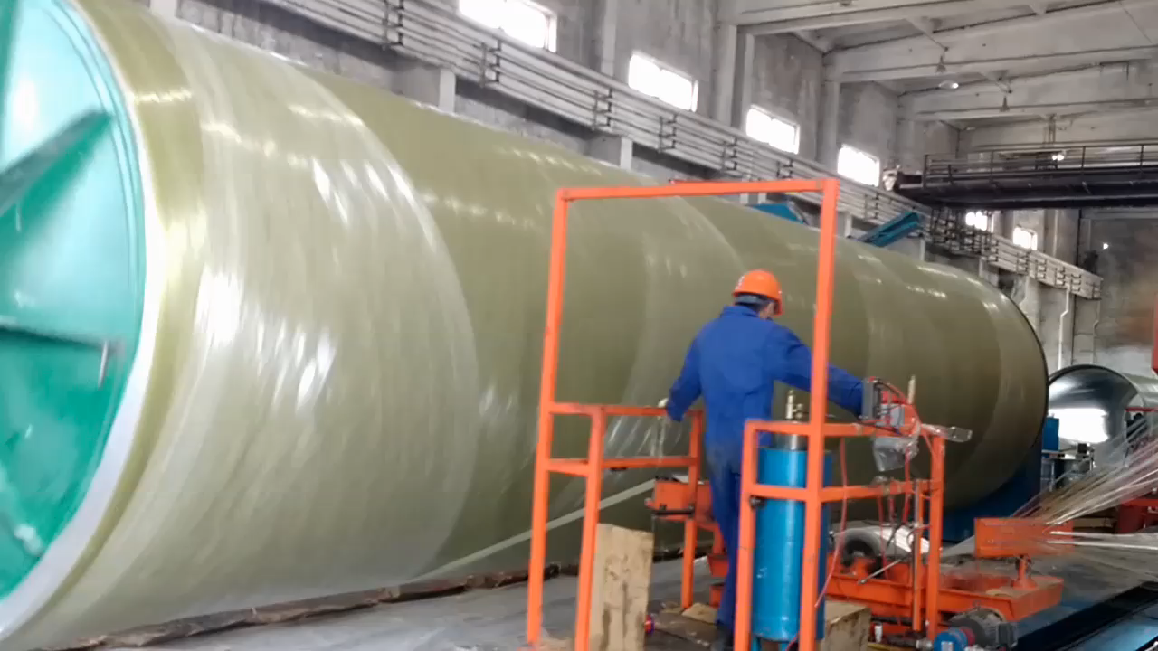 Filament winding FRP electric cable protection pipe1