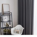 Easy Installation Blackout Bay Window Curtains Set for Bedroom1