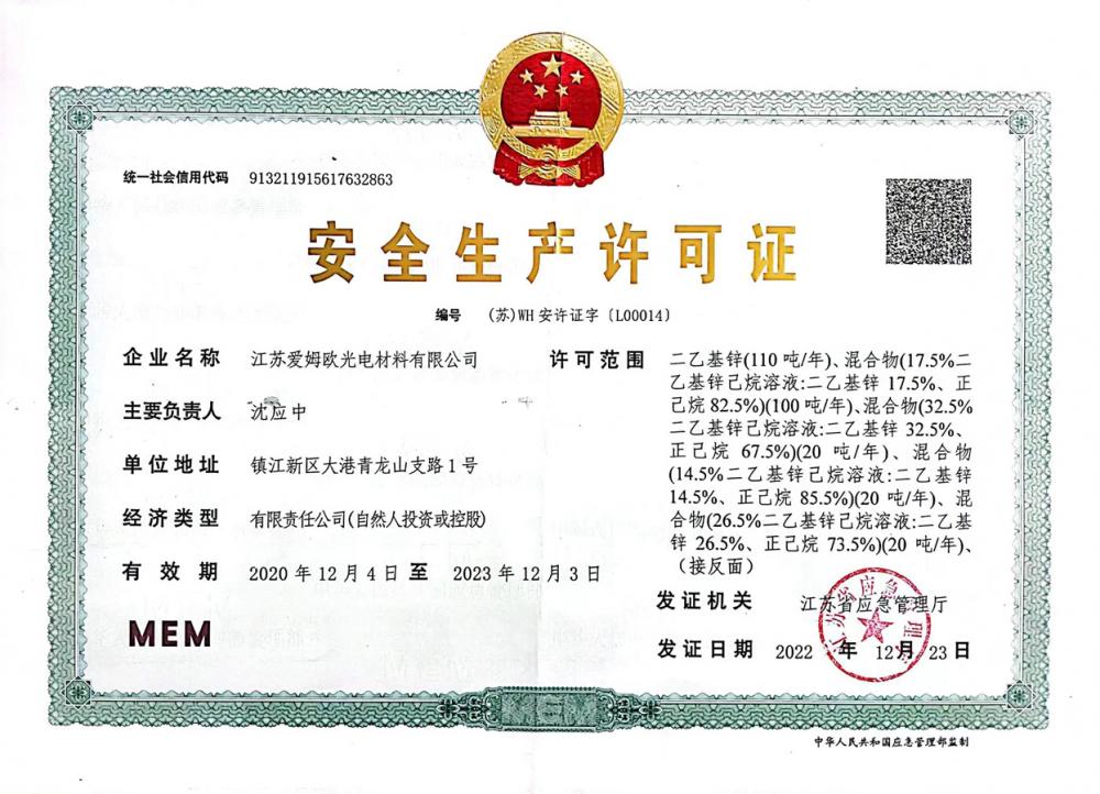 Safety Production License