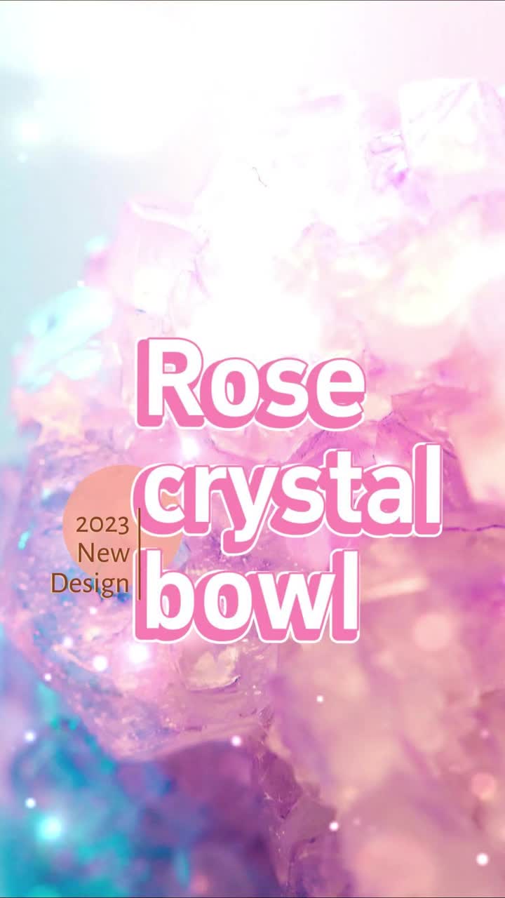 rose crystal bowl