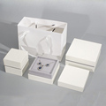 Wholesale Ring Earrings Jewelry Packaging - White Gift Box Set1