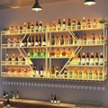 IJzerwerk aangepaste woonkamer Europese stijl Kast Wall gemonteerd bar Supermarket Opslag Display Wine Rack11