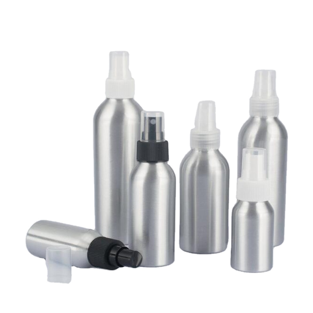 Aluminum Bottle With Aluminum Spray Cap