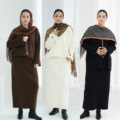 کت و شلوار زنانه مسلمان با کیفیت بالا سفارشی ست 2 تکه لباس زنانه مسلمان تابستانی زنانه مسلمان1