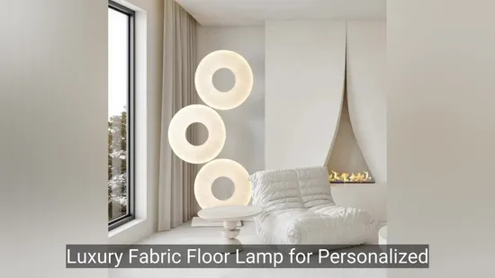 Lámpara de tela de lujo para iluminación de habitación creativa personalizada1