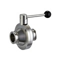 Stainless Steel Sanitary High Pressure 4 Inch 3 Way 1.5 Inch Ball Valve1