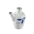 Japanese-Style 4 Inch Porcelain Ceramic Soy Sauce Bottle with Wood Lid1