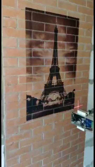 YC-30 brick wall painting