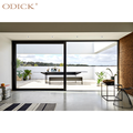 Odick Minimalis Design Aluminium Geser Pintu Geser Geser Tempered Door1