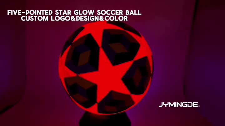 Estilo de estrela USB Recarregável Bola de futebol