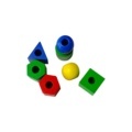 New Montessori Educational Threading Toys: 120 Pieces of Big Size Wooden Lacing Beads for Kids DIY Projects1