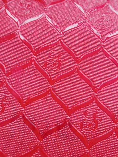 Couro de couro PVC Eco-amigável Rexine Fabric Couro sintético para móveis de carro em relevo para senhoras cavalheiros decorativas