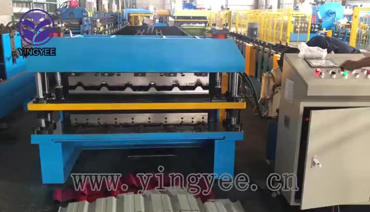 Double layer roofing sheets forming machine