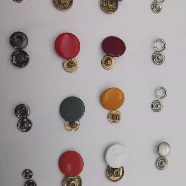 Pengikat snap berbilang warna untuk pakaian